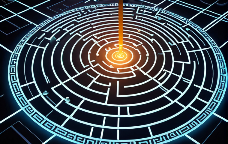**

A digital labyrinth representing the internet, with glowing lines connecting data points. In the center, a stylized scale symbolizing the balance between data privacy and corporate interests. Legal documents (LOPDGDD, RGPD) float in the background. The overall feel should be modern and slightly ominous.

**