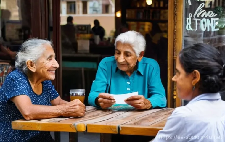 사회운동 이론 - **Prompt:** A diverse group of adults and elderly individuals, casually dressed, are gathered in a c...