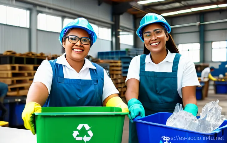 사회적 경제와 협동조합 - **Prompt:** A bustling, eco-friendly community market in a diverse neighborhood of Madrid. Members o...